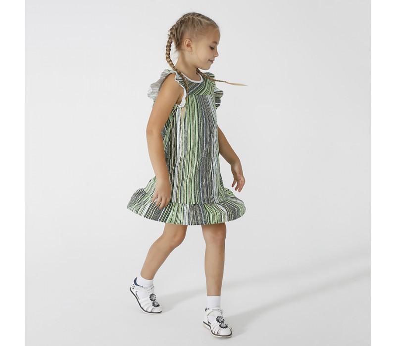 Платье для девочки Мотылек-зеленый