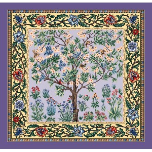 Гобеленовое Панно "Цветущая яблоня беж (У.Моррис)" (70х70)