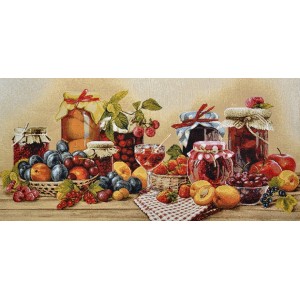 Гобеленовое Панно "Натюрморт с фруктами" (70х35)