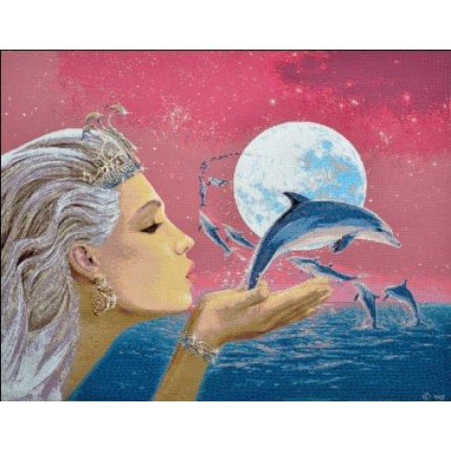 Гобеленовое Панно "Фея дельфинов" (90х70)