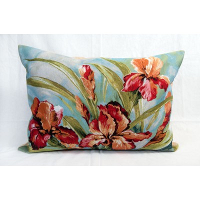 Гобеленовая Наволочка "Акварель ирисы" (45х63)