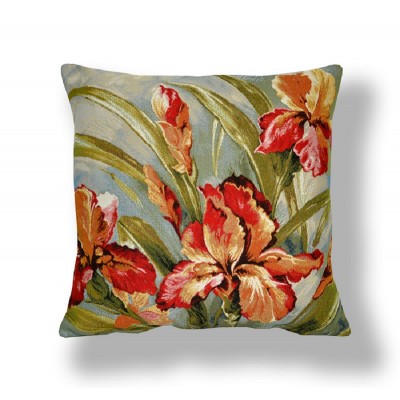 Гобеленовая Наволочка "Акварель ирисы" (45х45)