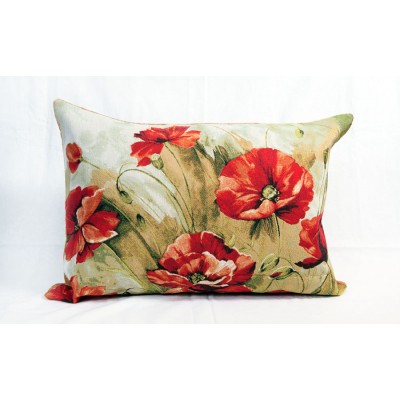 Гобеленовая Наволочка "Акварель маки" (45х63)