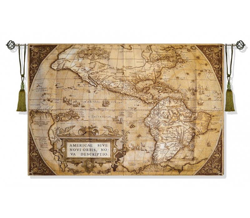 Гобеленовое Панно "Карта сепия" (182х131)