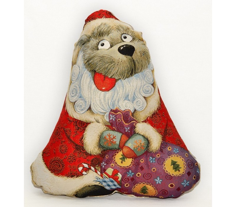 Гобеленовая подушка-игрушка  "ГС Дед Мороз" (45х55)