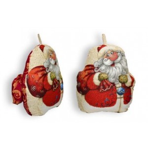 Гобеленовая подушка-игрушка  "Дед Мороз малый" (40х55)