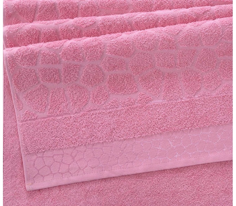 Полотенце махровое Феерия ярко-розовый