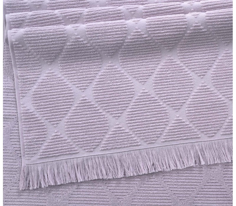 Полотенце махровое Родос розовый крем