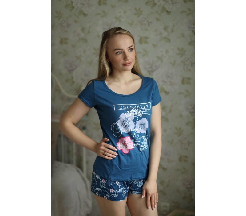 Женская Пижама Шарлотта (футболка и шорты)