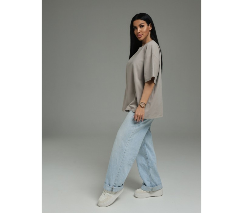 Анита-3 футболка женская (серо-бежевый)