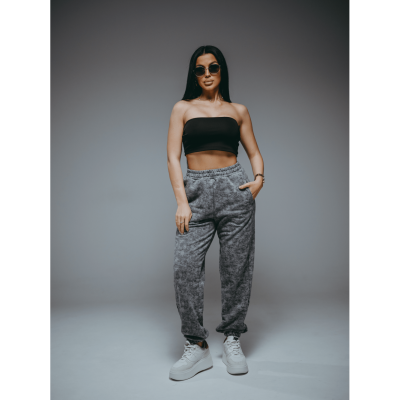 Стиль брюки женские (светло-серый варенка)