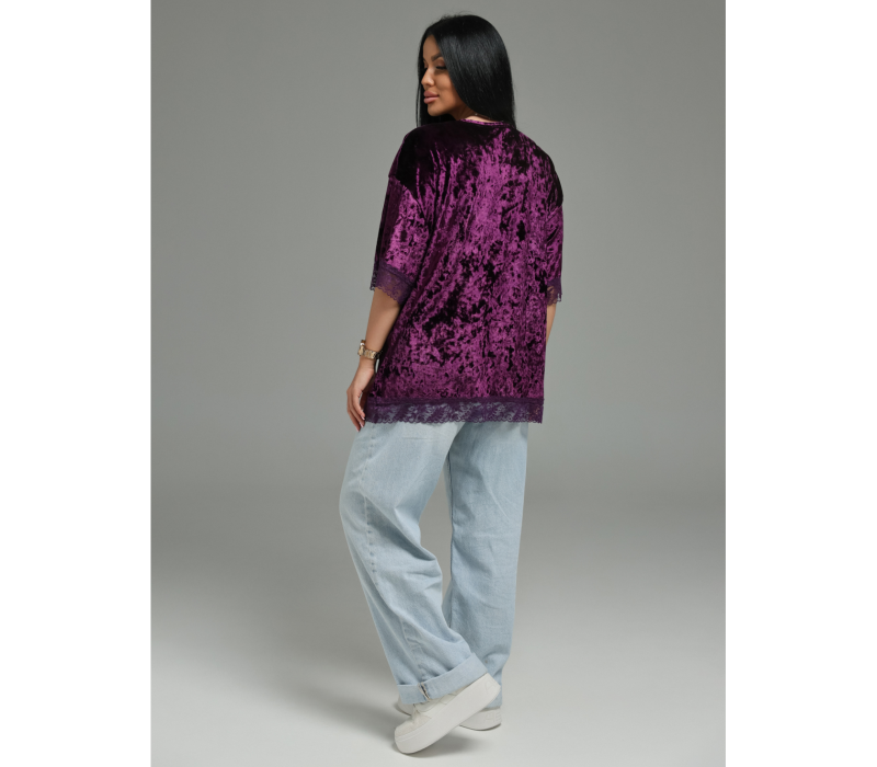 Андреа футболка женская (баклажан)