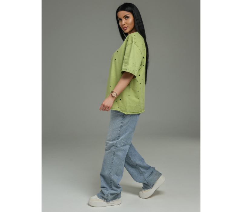 Винтаж футболка женская (салатовый)