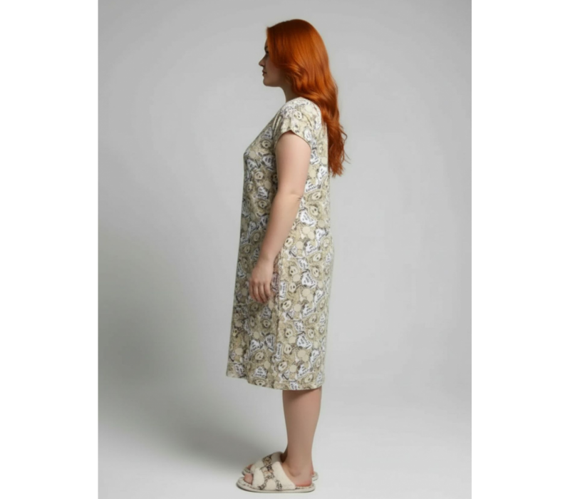 Пышечка сорочка ночная (бежевый)