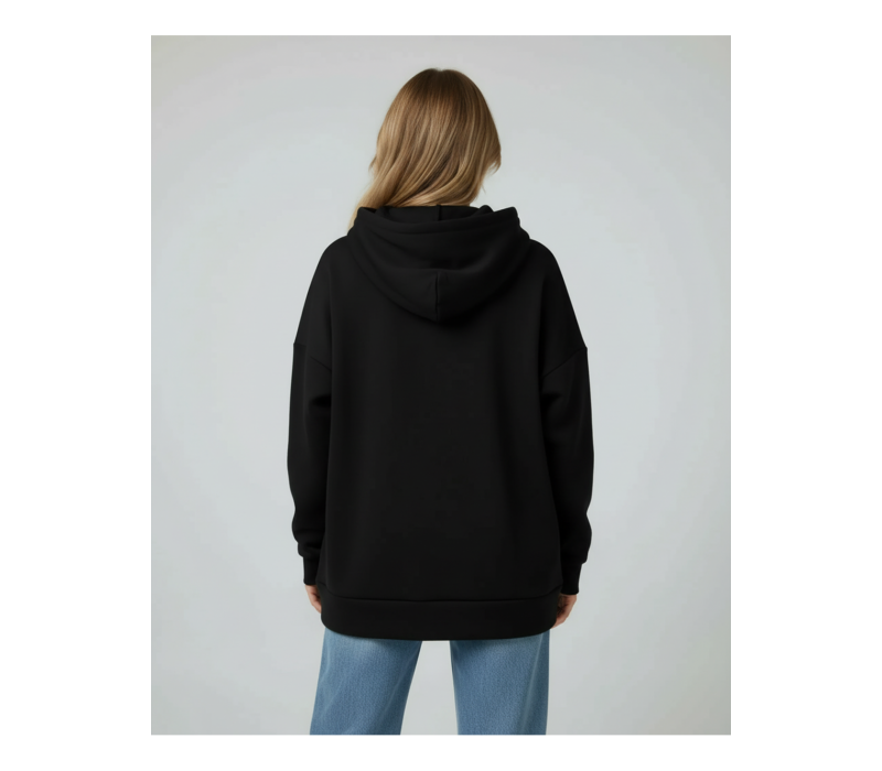 Альфа худи женское (черный)