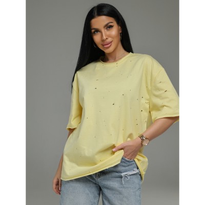 Винтаж футболка женская (желтый)