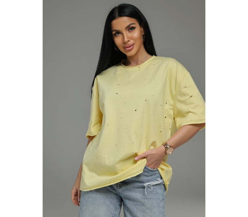 Винтаж футболка женская (желтый)