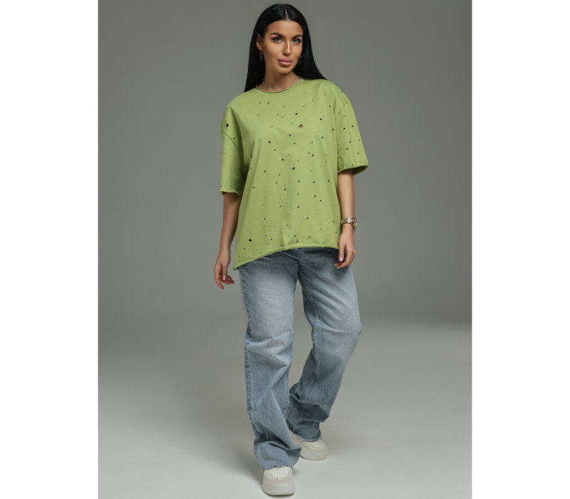 Винтаж футболка женская (салатовый)