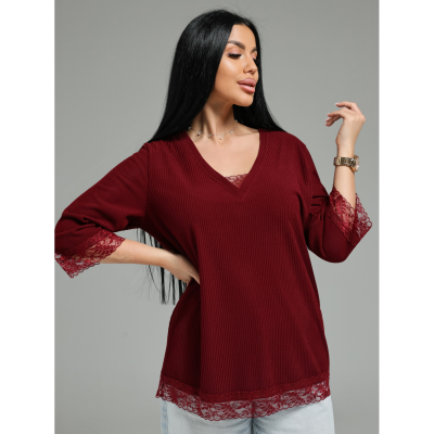 Богемия футболка женская (бордо)