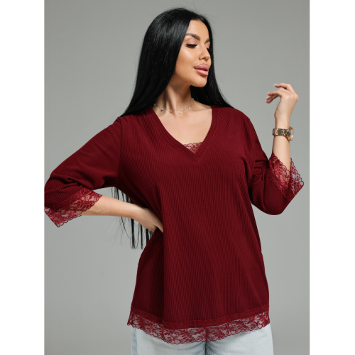 Богемия футболка женская (бордо)