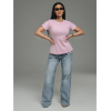 Мода футболка женская (розовый)