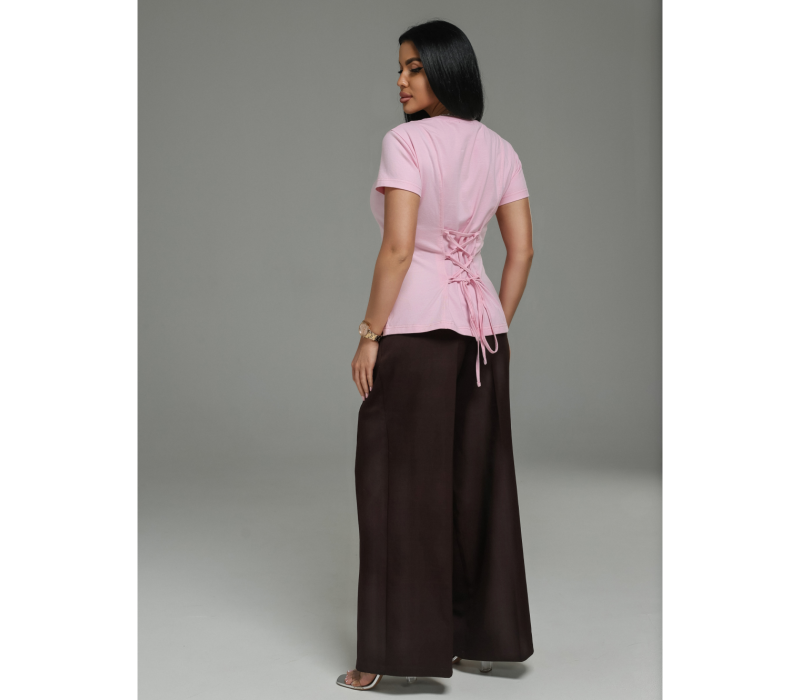 Мода футболка женская (розовый)