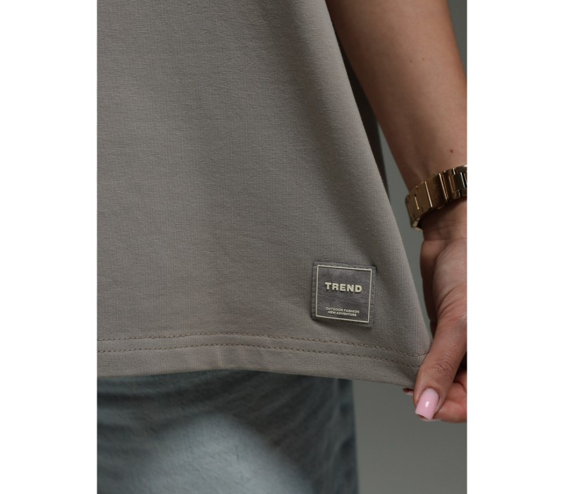 Анита-3 футболка женская (серо-бежевый)