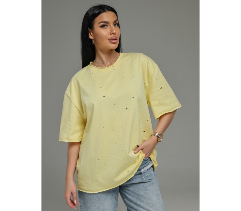 Винтаж футболка женская (желтый)