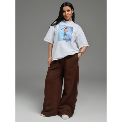 Дуэт брюки женские (коричневый)