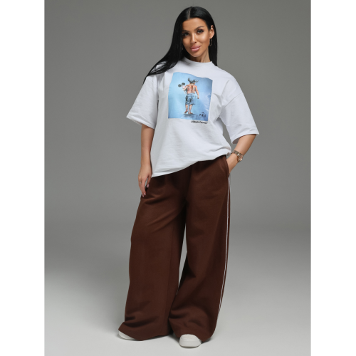 Дуэт брюки женские (коричневый)