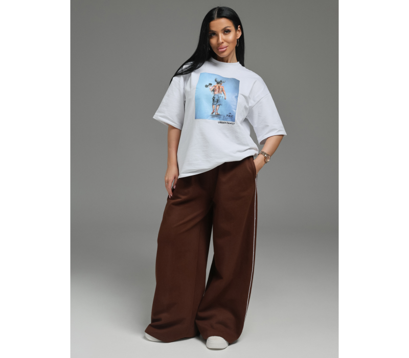 Дуэт брюки женские (коричневый)