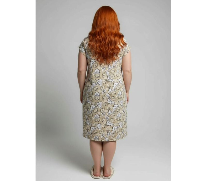 Пышечка сорочка ночная (бежевый)