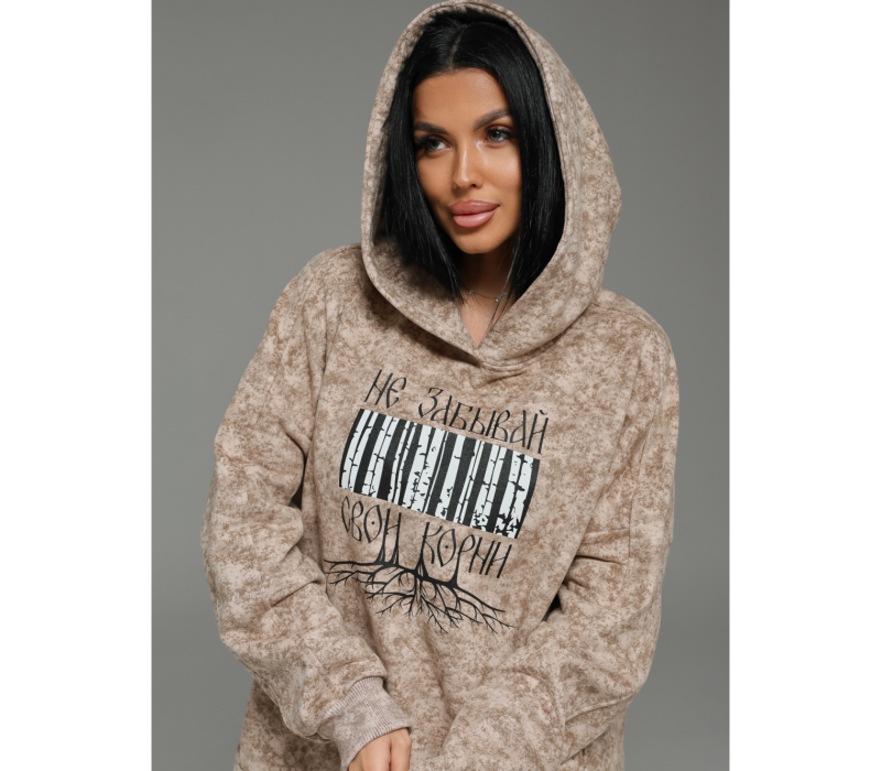 Яхонт худи женское (бежевый варенка)