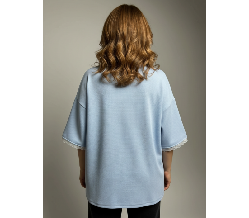 Романс футболка женская (небесный)