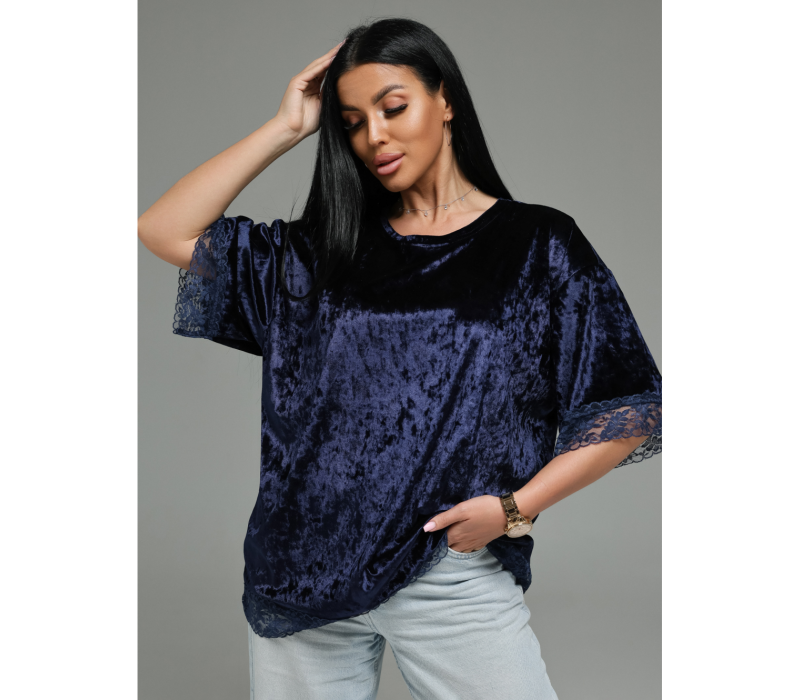 Андреа футболка женская (синий)