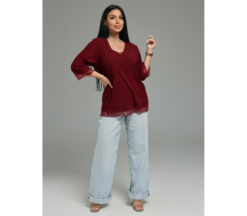 Богемия футболка женская (бордо)