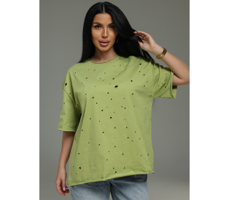 Винтаж футболка женская (салатовый)