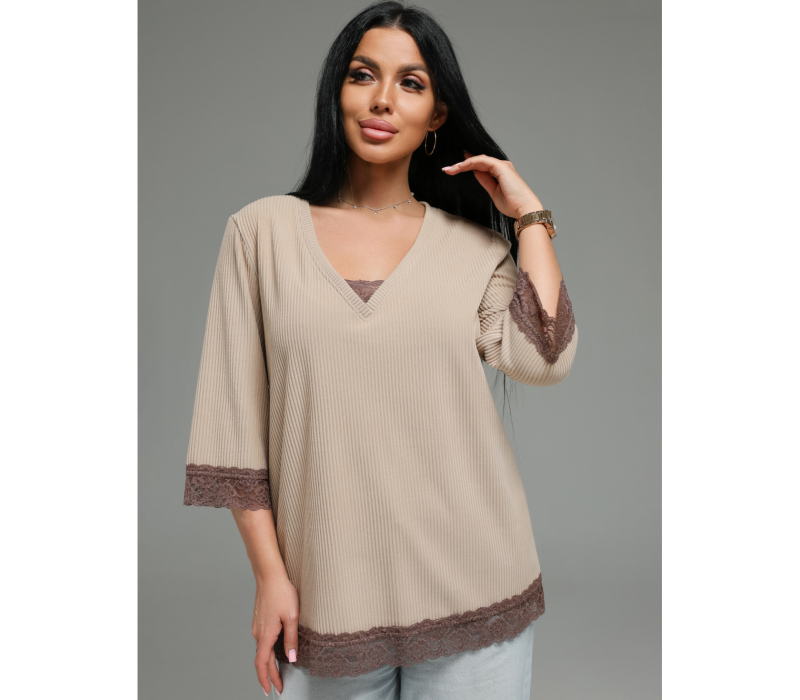 Богемия футболка женская (бежевый)