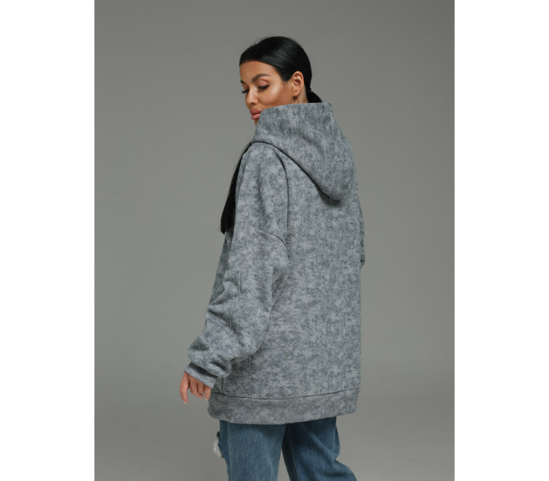 Яхонт худи женское (светло-серый варенка)