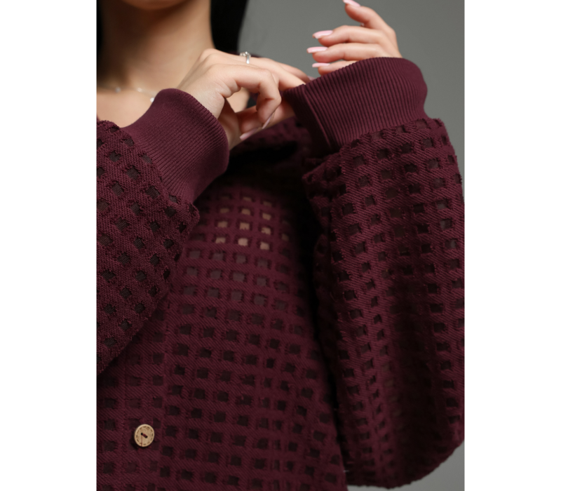 Стелла рубашка женская (бордо)