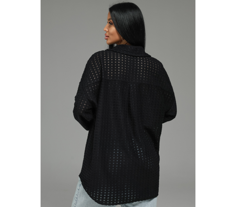 Стелла рубашка женская (черный)