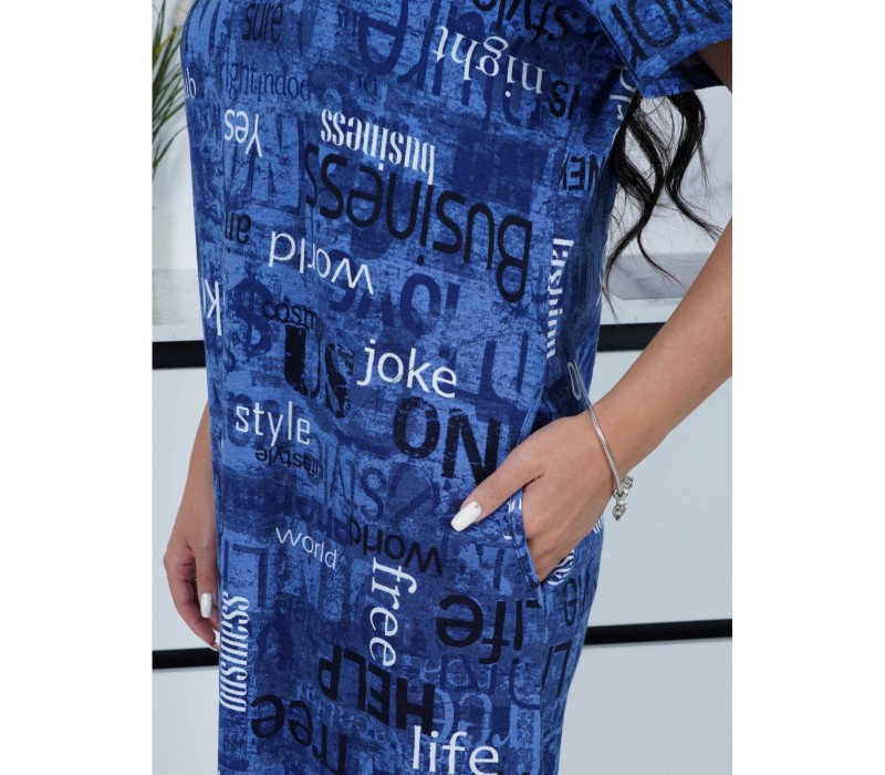 Муза платье женское (синий)