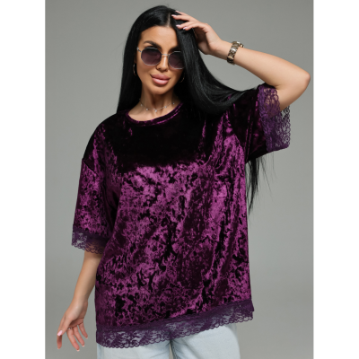 Андреа футболка женская (баклажан)