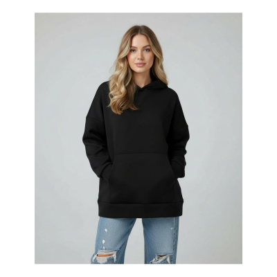 Альфа худи женское (черный)