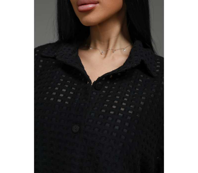 Стелла рубашка женская (черный)