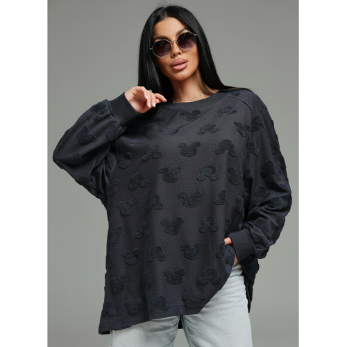 Ребека свитшот женский (махра Микки серый)