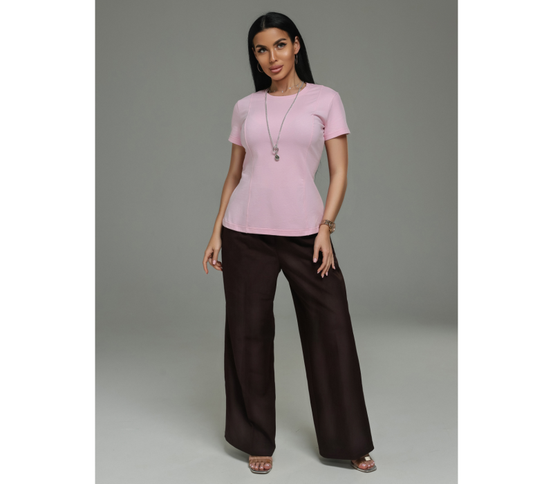 Мода футболка женская (розовый)