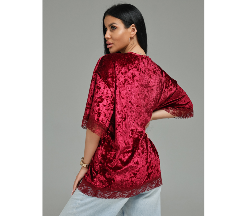 Андреа футболка женская (бордо)