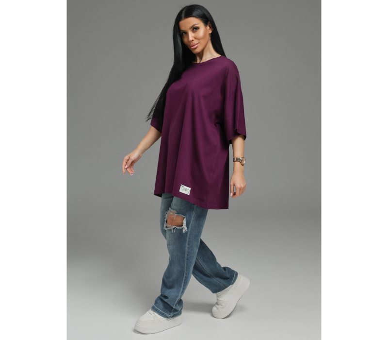 Анита-2 футболка женская (баклажан)