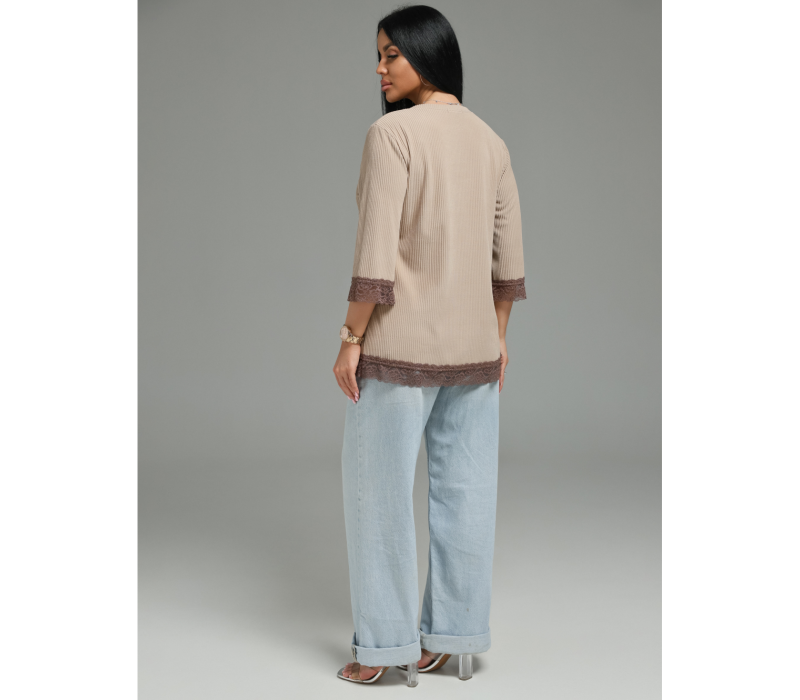 Богемия футболка женская (бежевый)